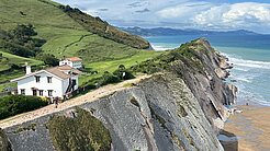 Flyschformationen an der Küste von Zumaia